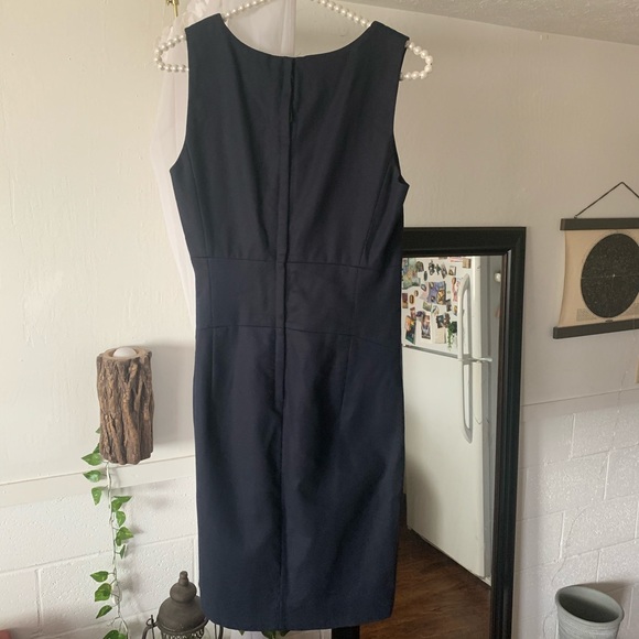 J. Crew Navy Allura Scoop Neck Sheath Dress - Picture 9 of 9